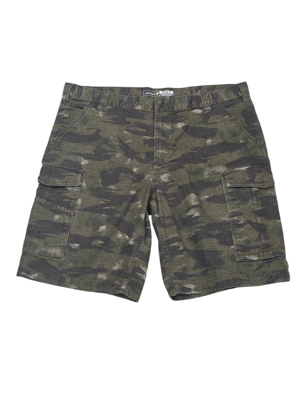 Carhartt Mens Camouflage Cargo Shorts Rugged Flex Stretch Camo Work Shorts SZ 40